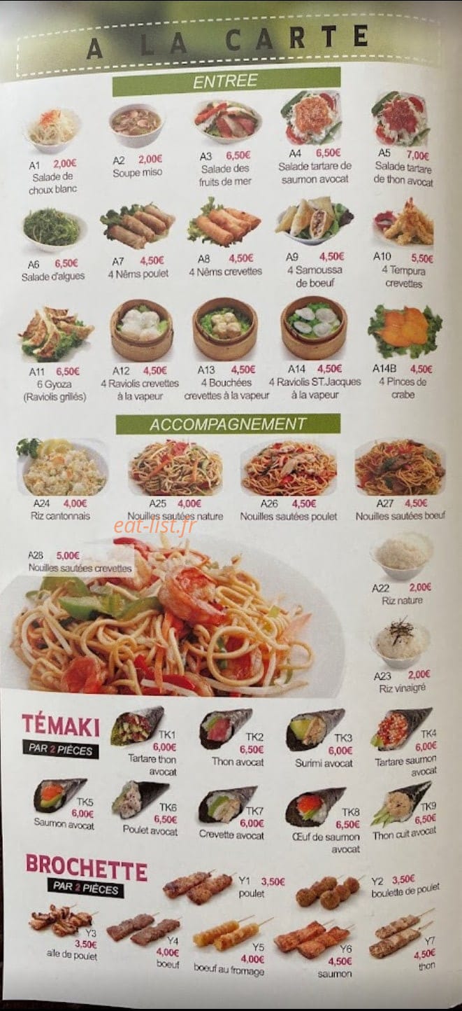 Wok & Do — carte page 1