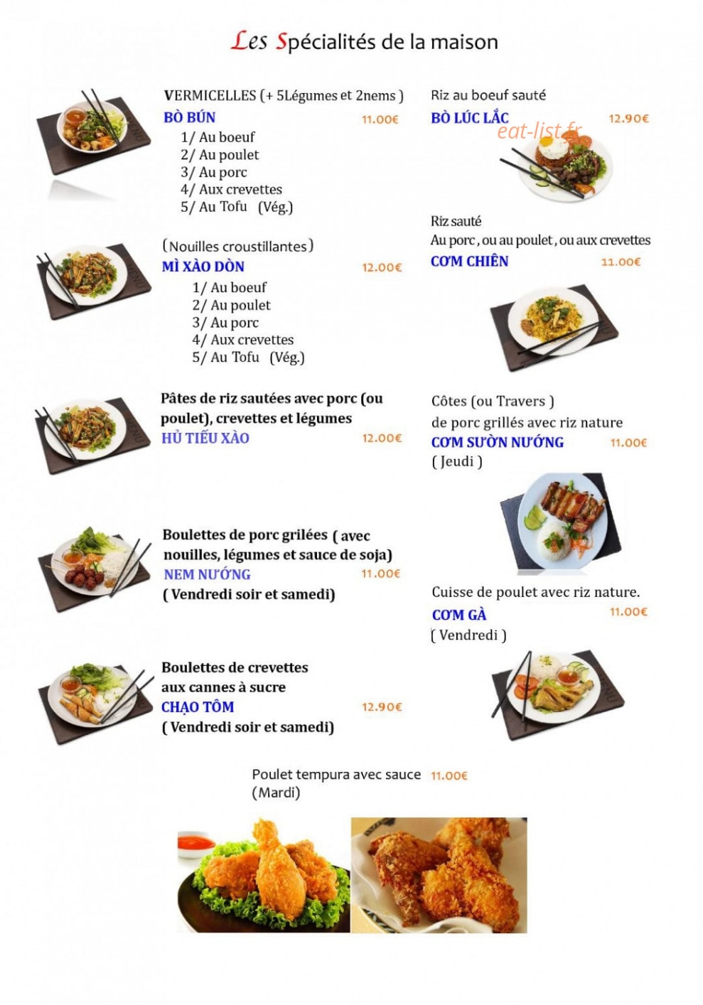 Au Rendez-Vous Des Pêcheurs — carte page 2