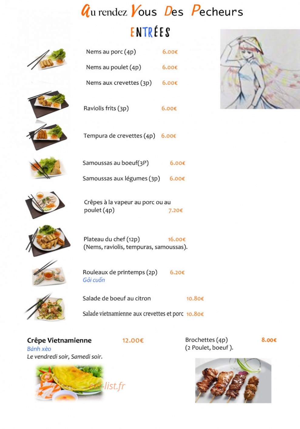 Au Rendez-Vous Des Pêcheurs — carte page 1