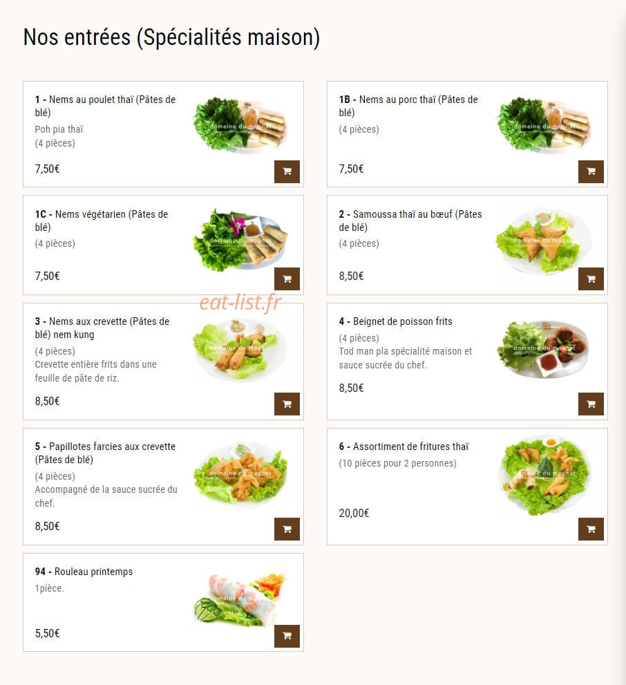 Domaine du Magnat — carte page 1