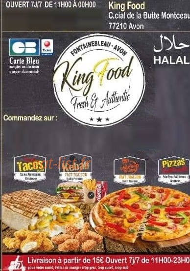 King-Food — carte page 1