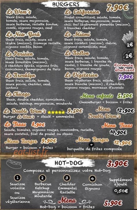Wam's — carte page 2