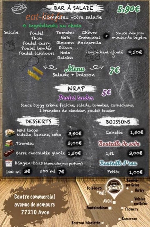 Wam's — carte page 4