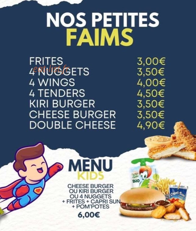 Carte et menu de Only The Food à Gretz Armainvilliers — Les petites faims