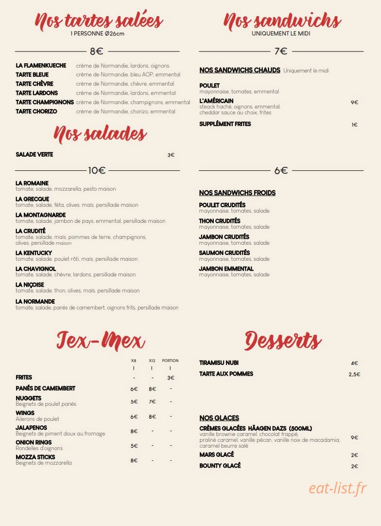 XL Pizza — carte page 3