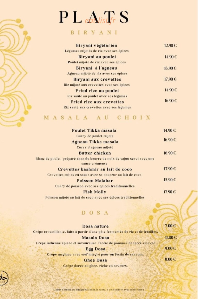 Chez Deva — carte page 3