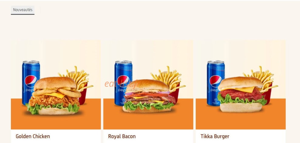 Chicken's King — carte page 1