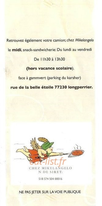Chez Mikelangelo — carte page 9