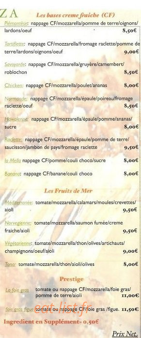 Chez Mikelangelo — carte page 5