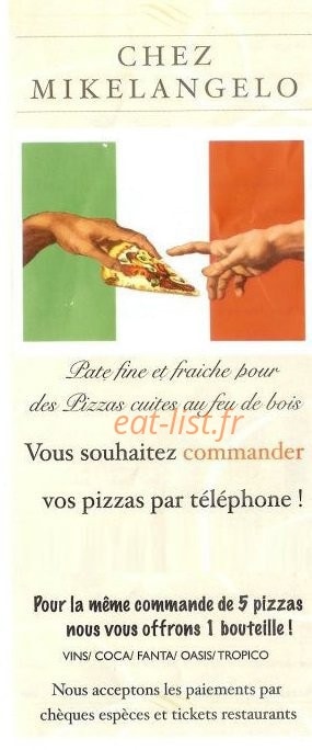 Chez Mikelangelo — carte page 1