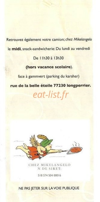 Chez Mikelangelo — carte page 9