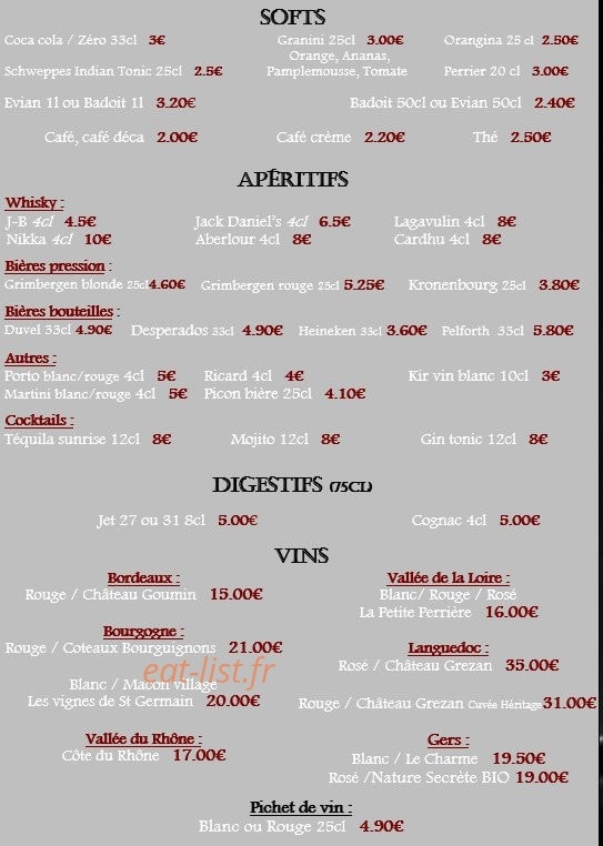 L'Atelier — carte page 4