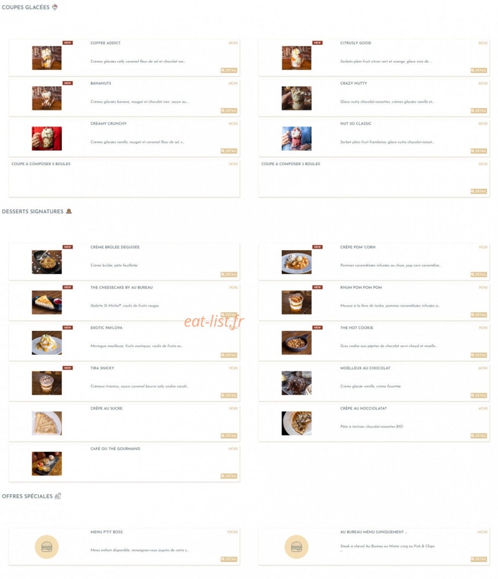 Au Bureau — carte page 4