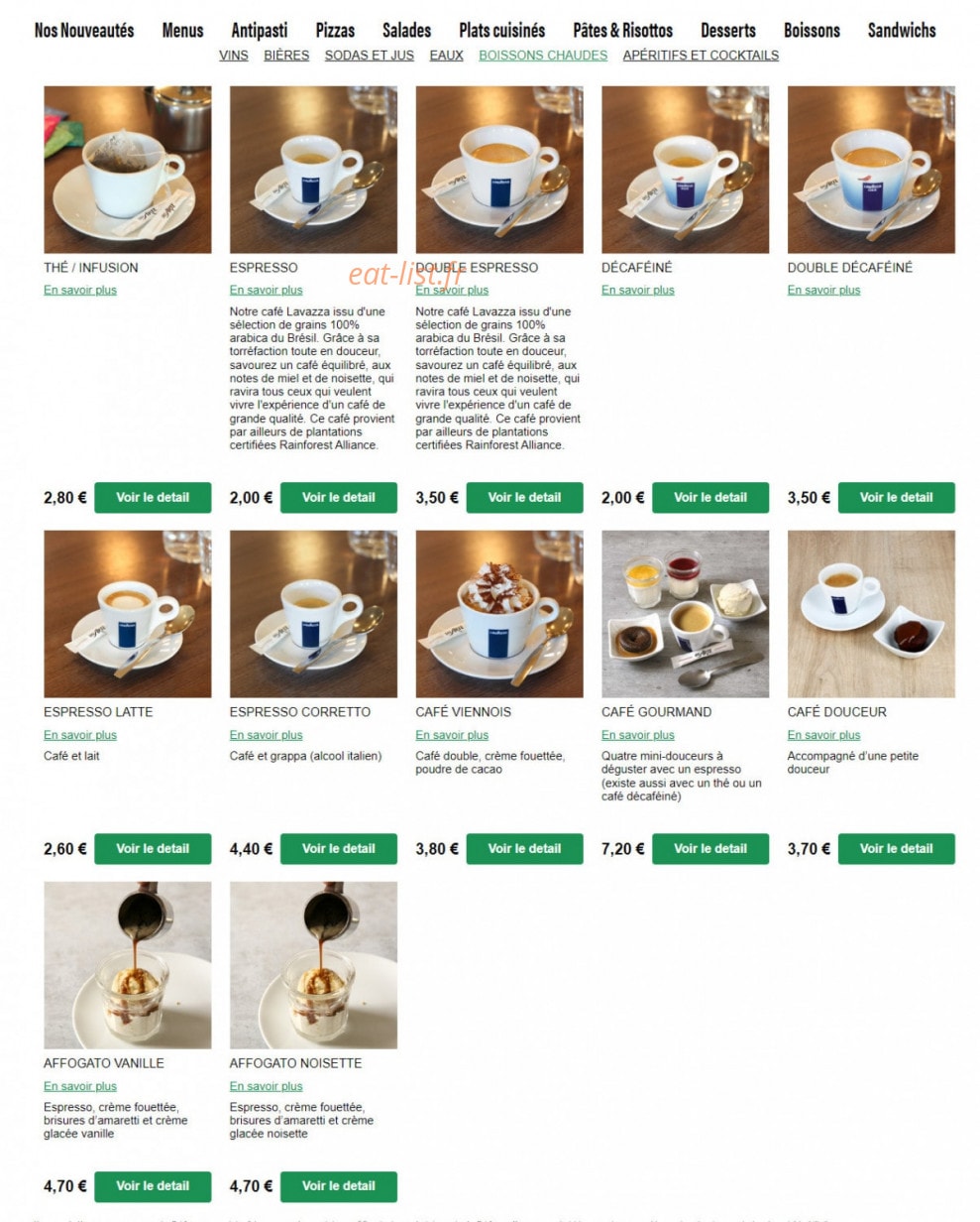 Del Arte — carte page 17