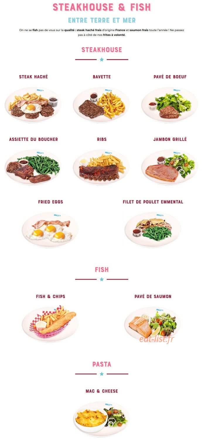 Holly's Diner — carte page 5