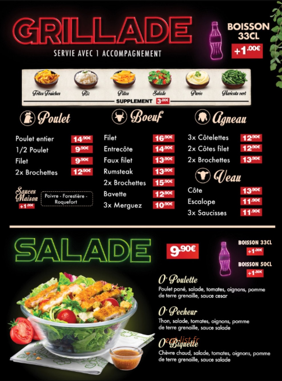O'Charbon — carte page 4