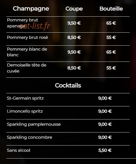 La Diva — carte page 3