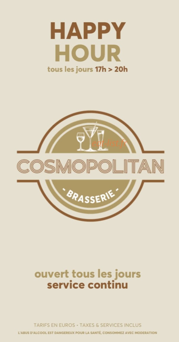 Cosmopolitan — carte page 1