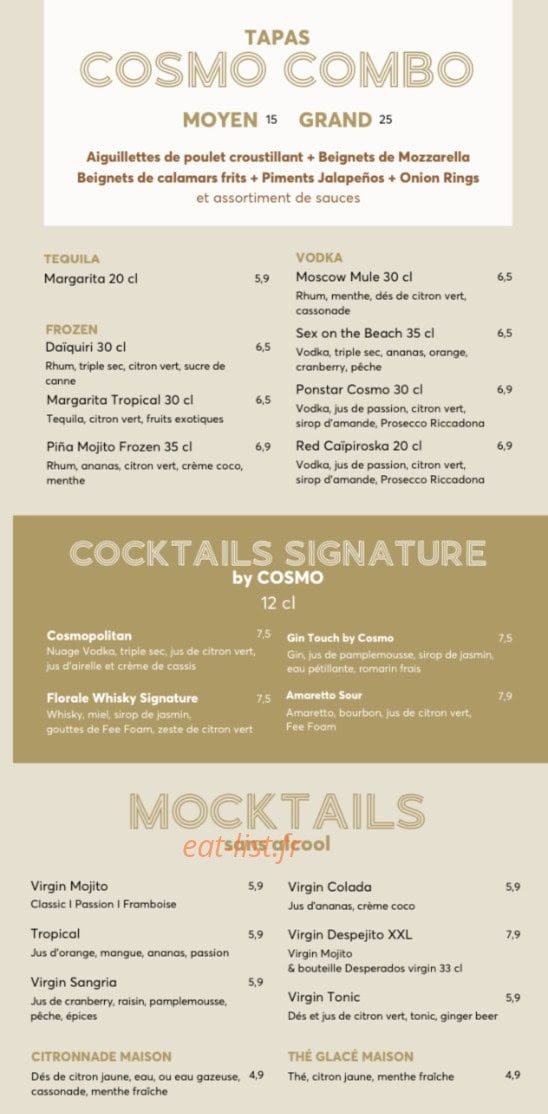 Cosmopolitan — carte page 5