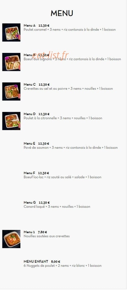 Let’s Wok — carte page 8