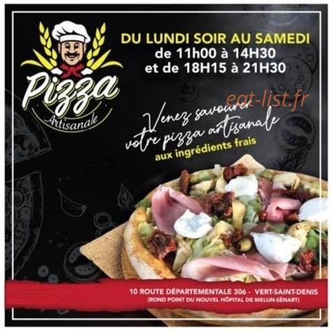 Pizza Artisanale — carte page 1