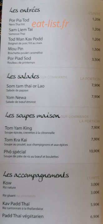 Chez Nulek — carte page 1