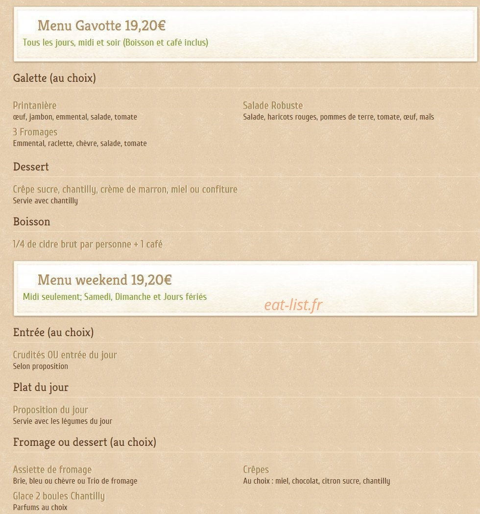 La Gavotte — carte page 6