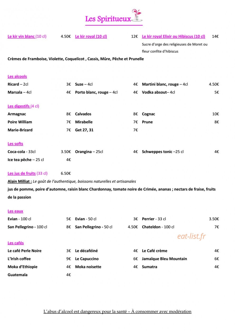 Le Jardin des lys — carte page 11