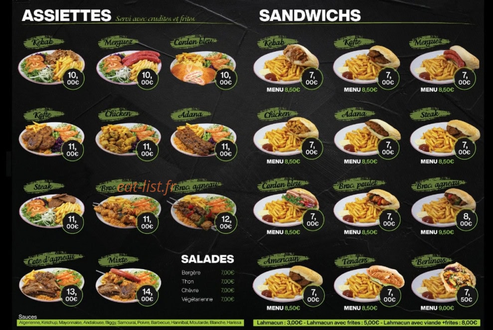 Chez Maxime — carte page 2
