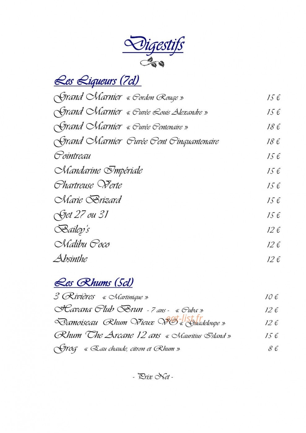 Le Castel — carte page 16