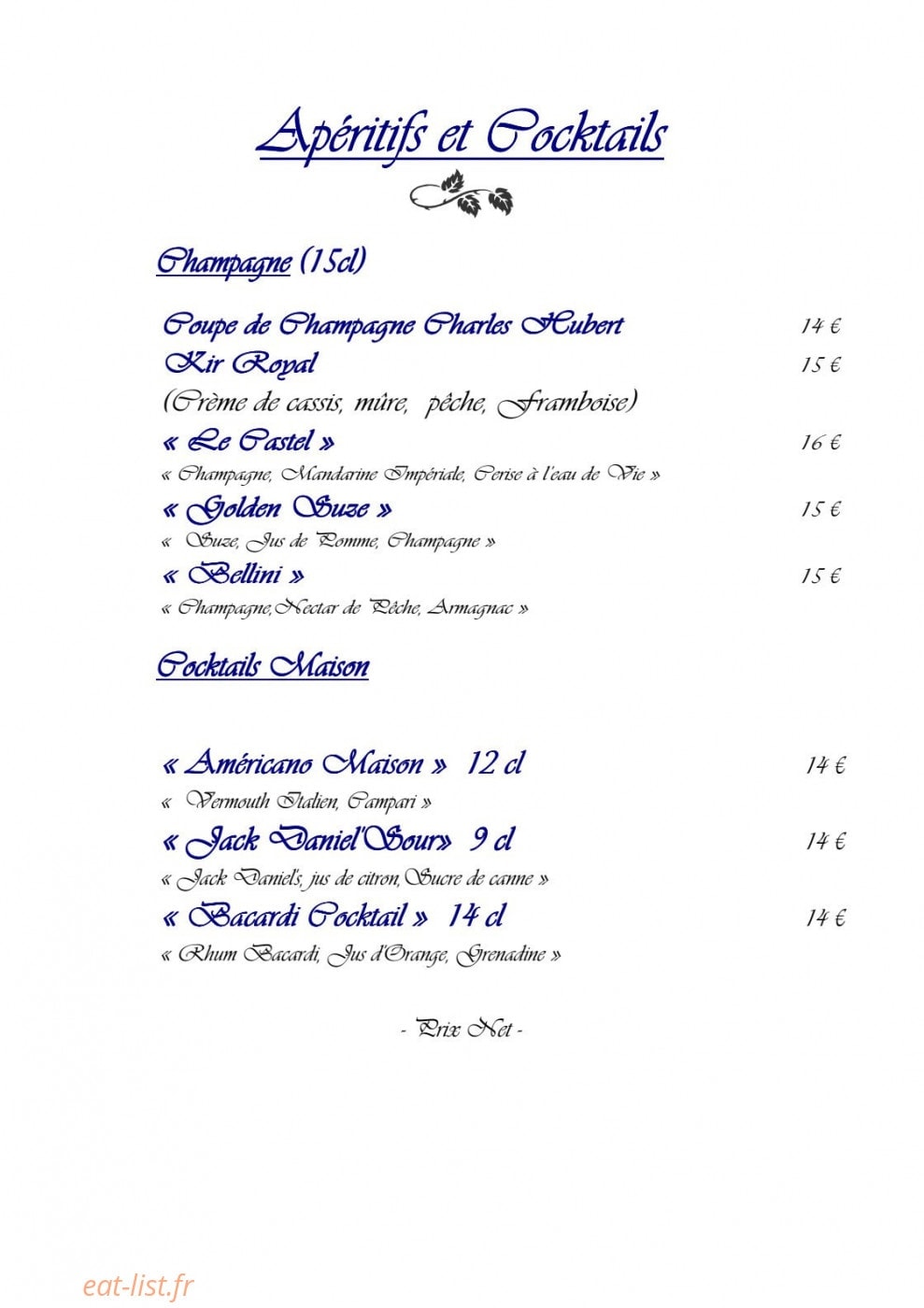 Le Castel — carte page 10