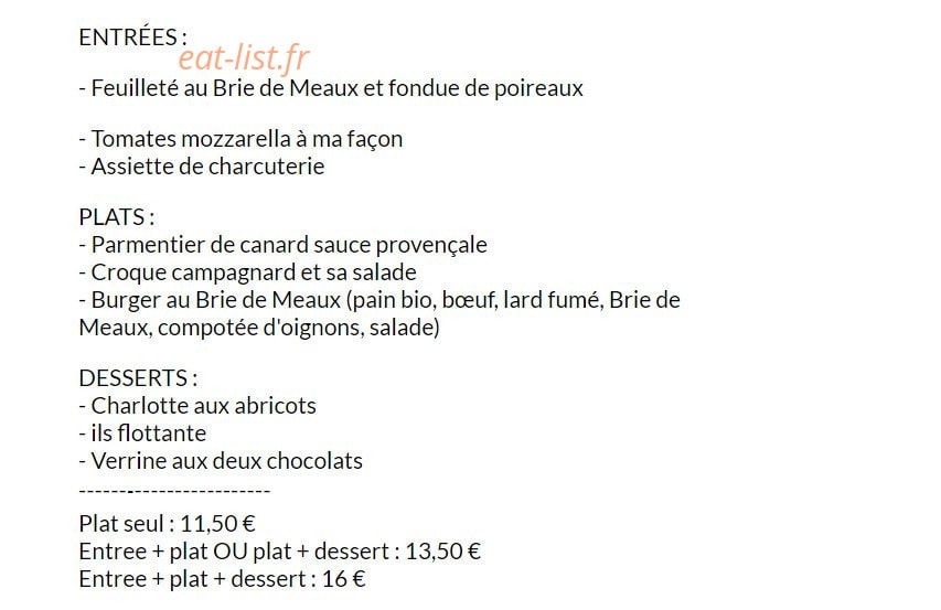 Le Treize — carte page 1