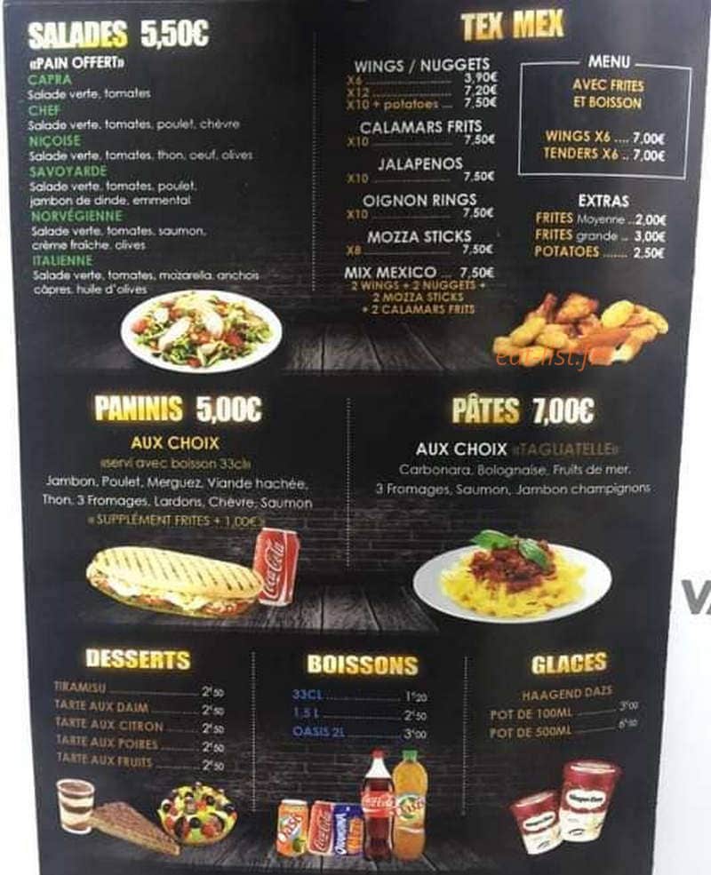 Luxy food — carte page 3
