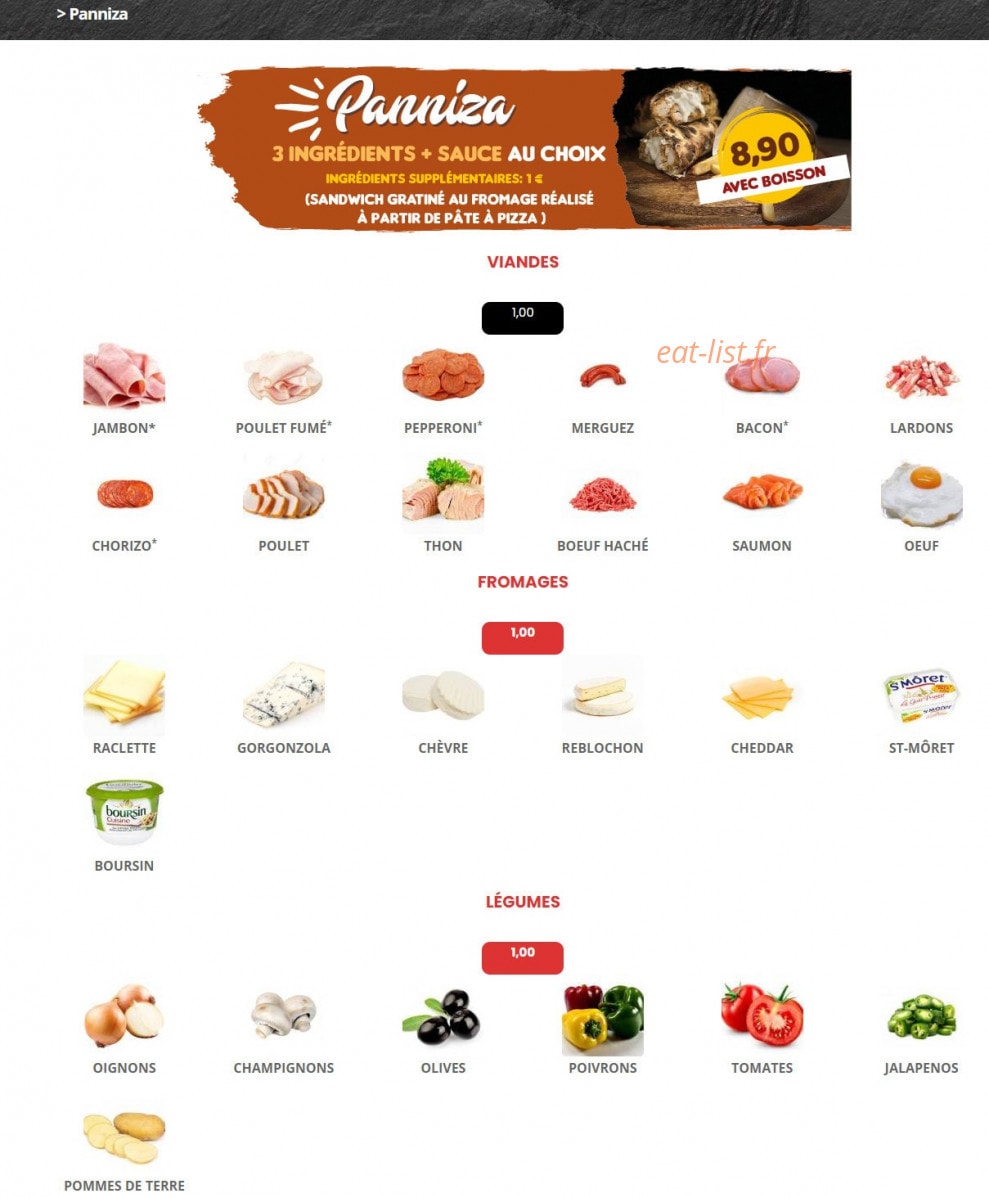 O'Crispy — carte page 6