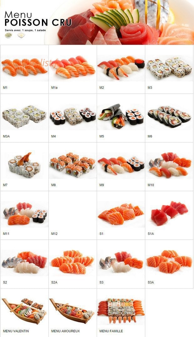 Oi Sushi — carte page 12