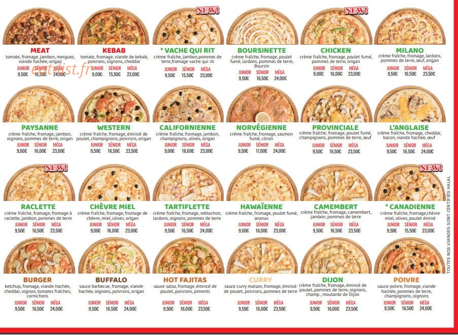 Pizza Hotimes — carte page 3