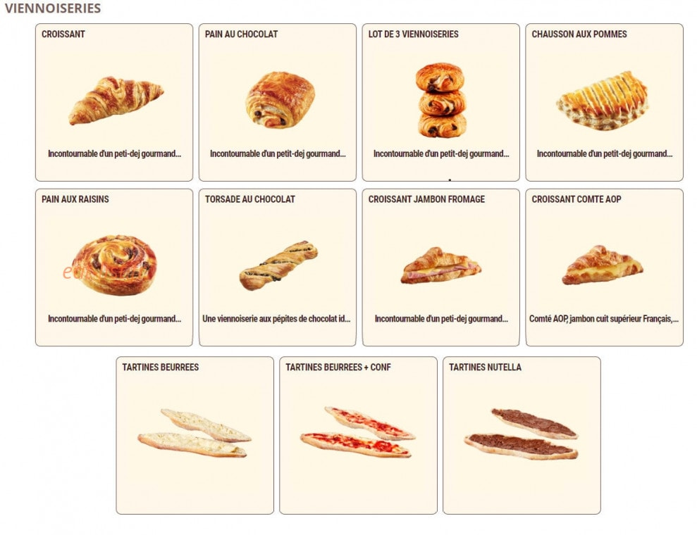 Pomme de Pain — carte page 4