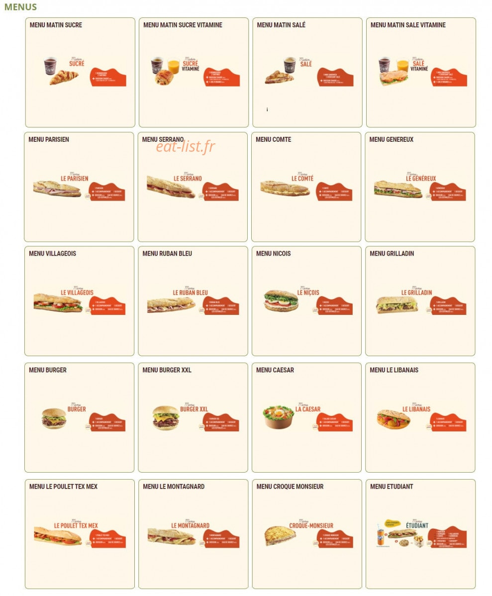 Pomme de Pain — carte page 11