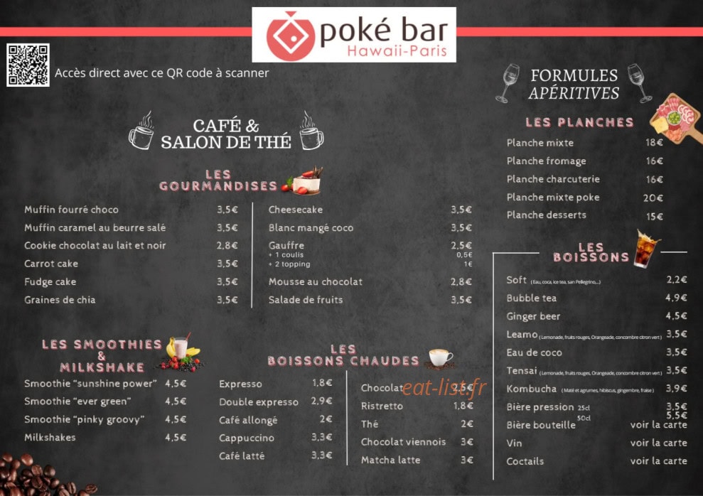 Poké bar la Ferté — carte page 2