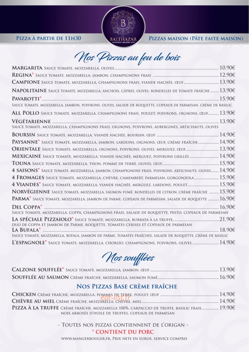 Le Balthazar — carte page 3