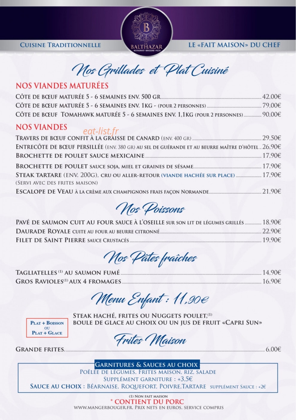 Le Balthazar — carte page 2