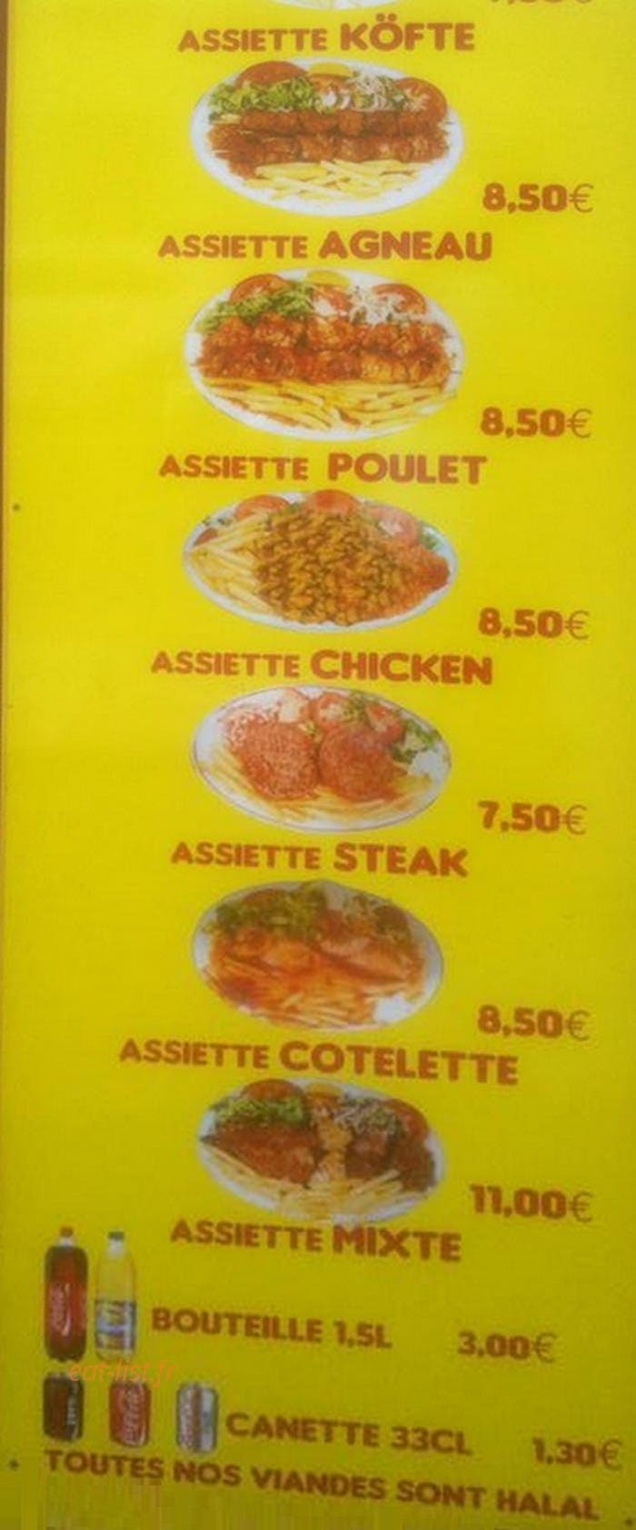 Le Châlet — carte page 1