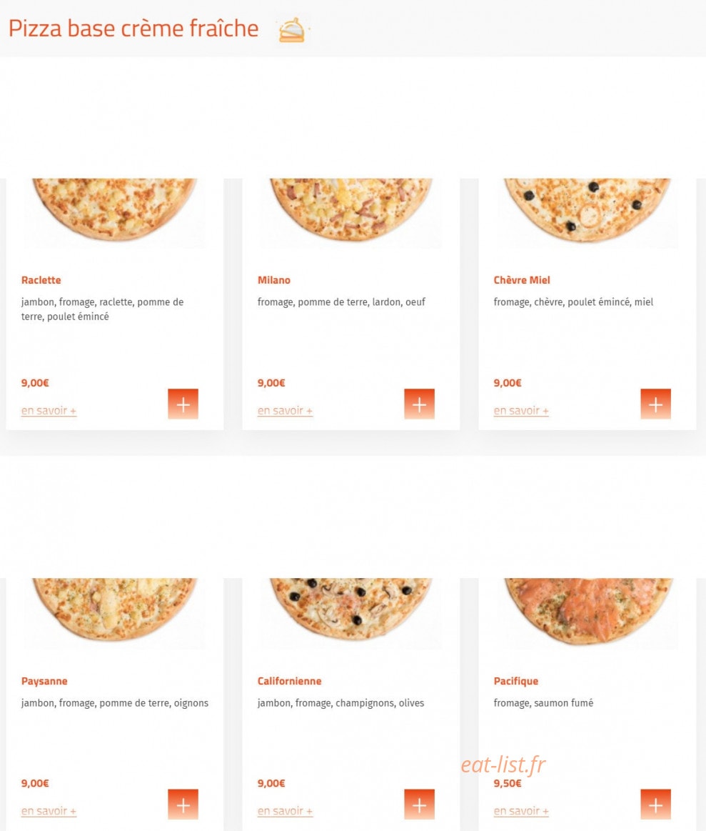 Pizza House´s — carte page 3