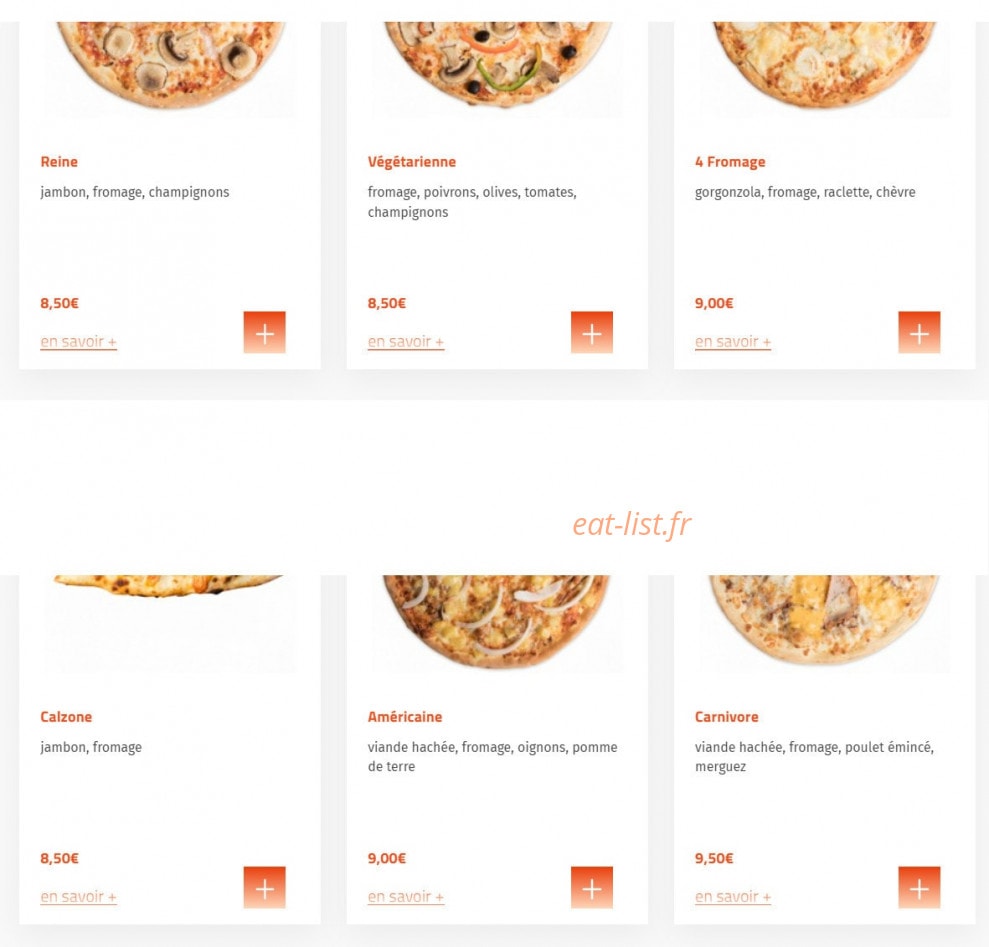 Pizza House´s — carte page 2