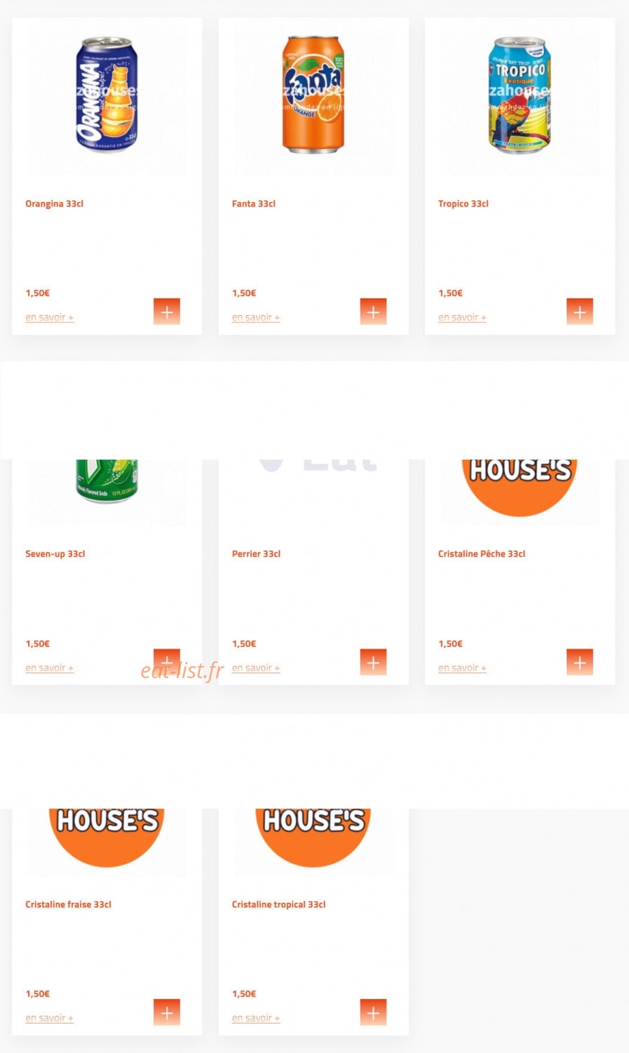 Pizza House´s — carte page 10