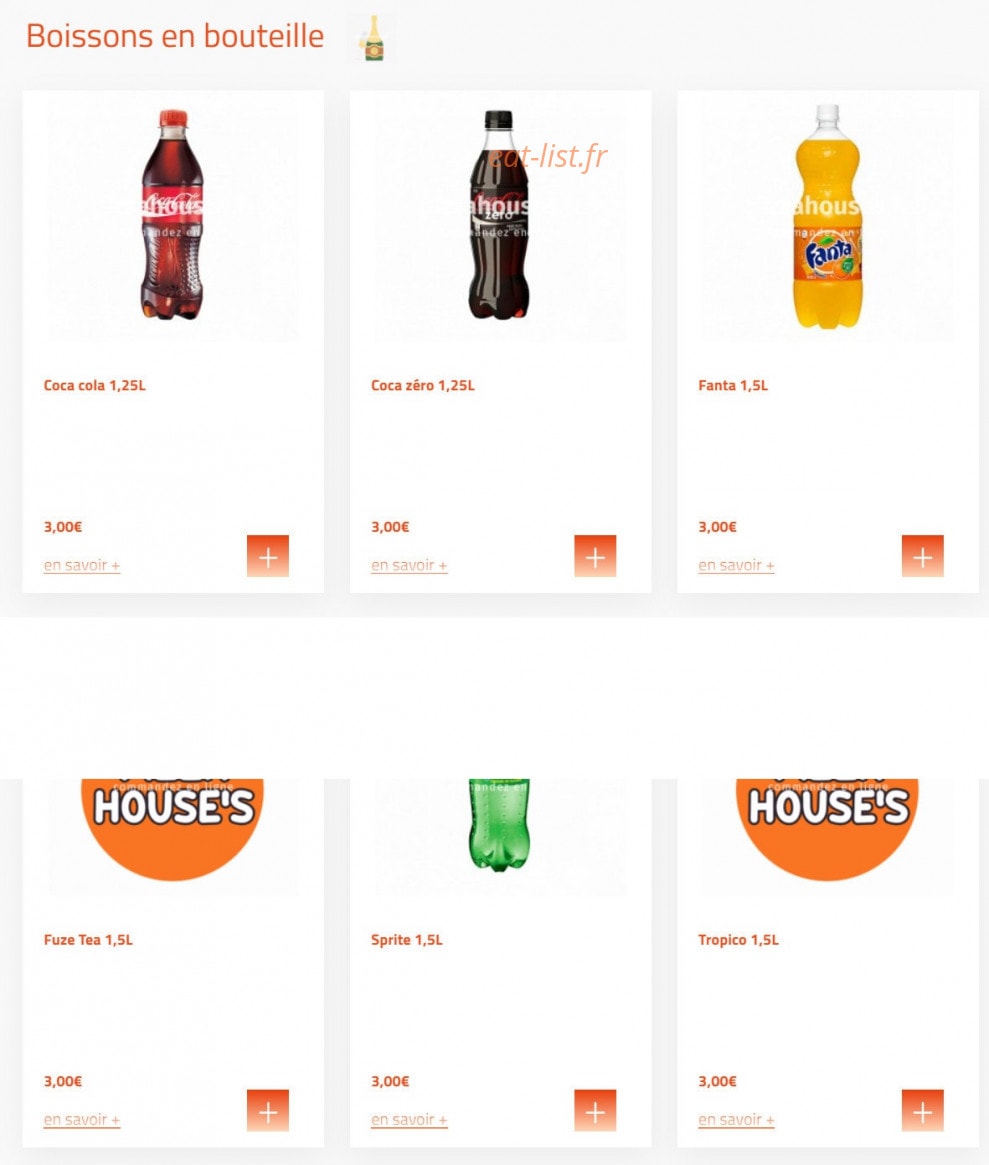 Pizza House´s — carte page 8