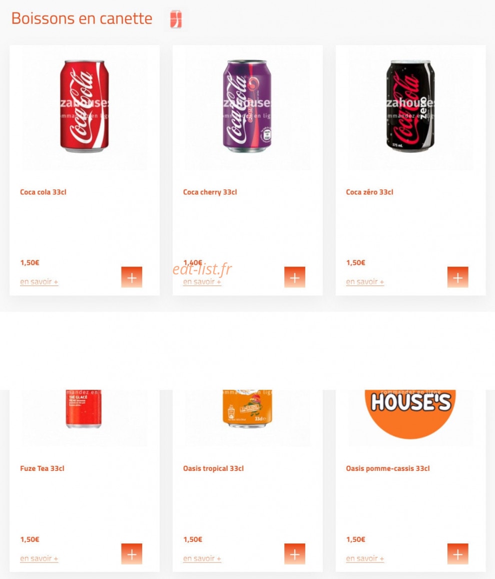 Pizza House´s — carte page 9
