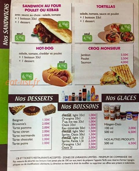 Spizza — carte page 4