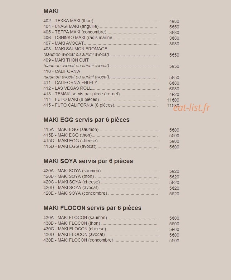Yakichi — carte page 2