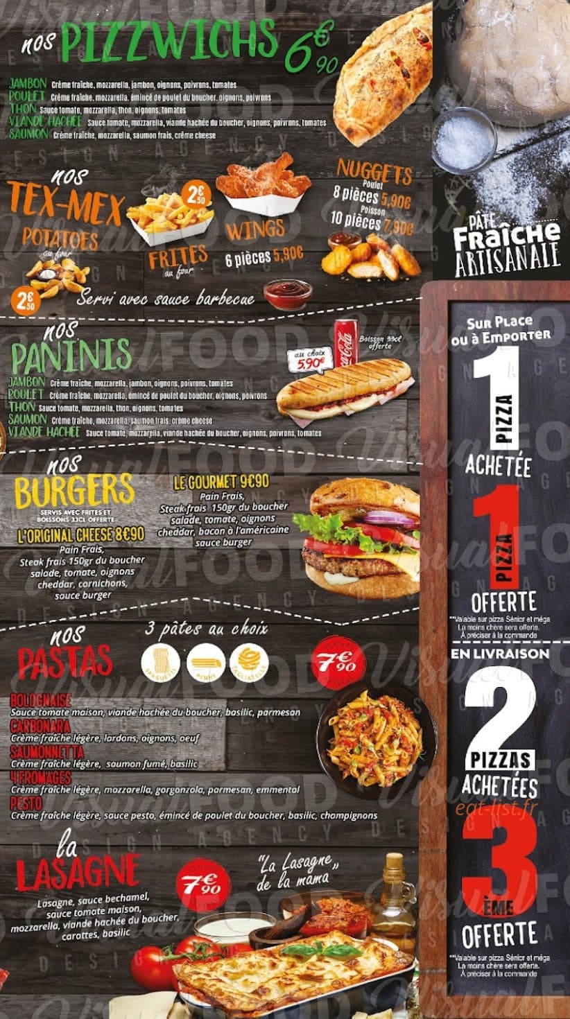 Activ Pizza — carte page 3
